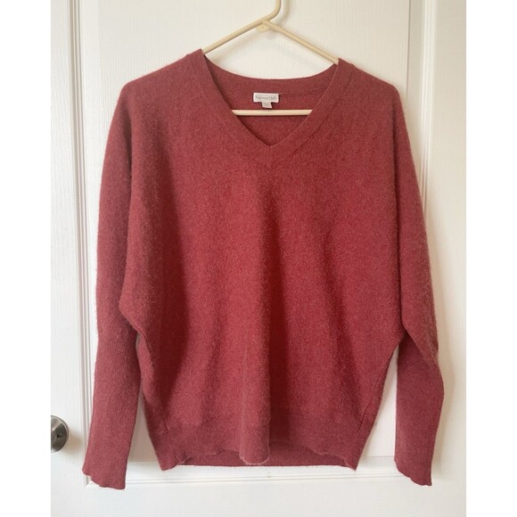 Garnett Hill Women’s Cashmere Sweater Essential V Neck Pullover Size Medium - Picture 6 of 12